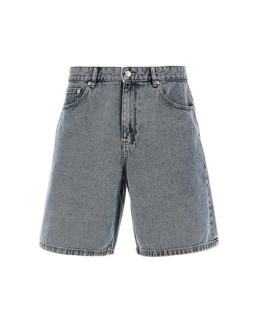Les Deux Gray 'Ryder' Denim Shorts for men