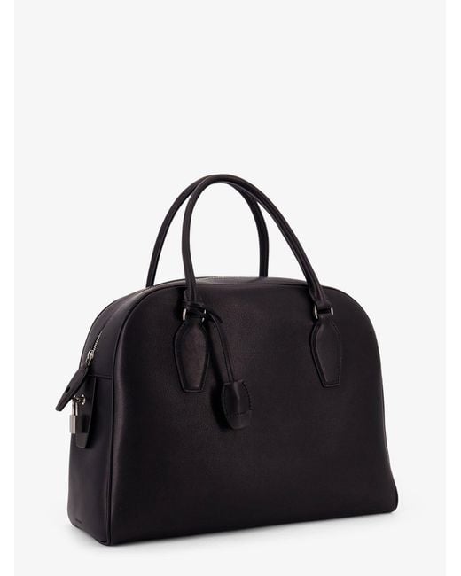 The Row Black India 12.00 Leather Handbag