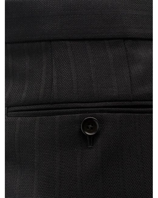 Tom Ford Black Wool Trousers for men