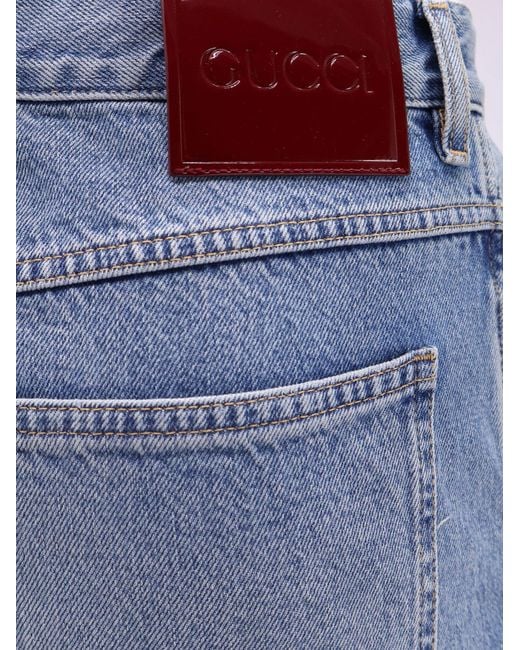 Gucci Blue Certified Cotton Slim Fit Jeans for men