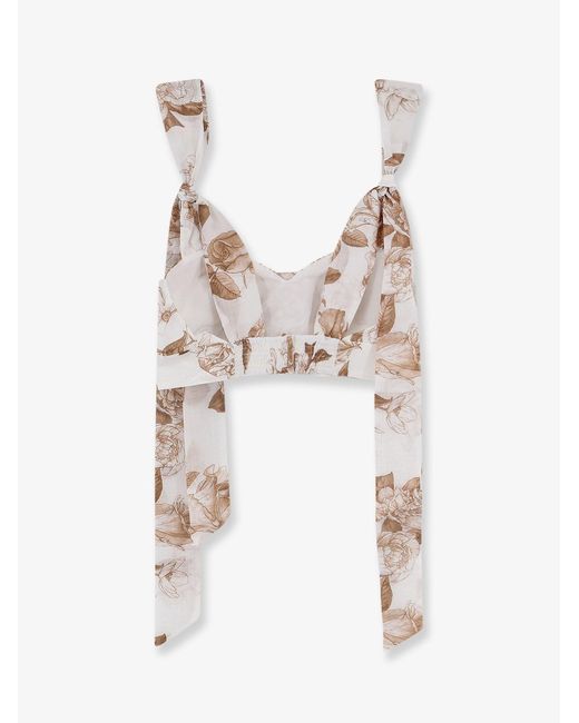 Lavi White Ramie Top Seraphina