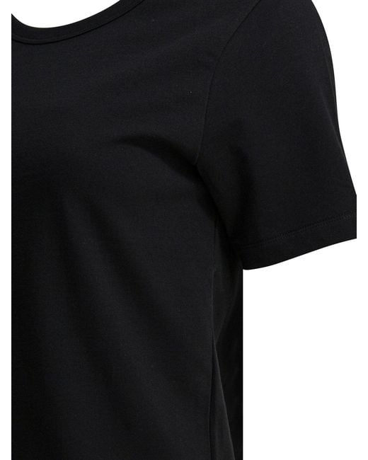 Ines De La Fressange Paris Black Cotton Resin T-Shirt