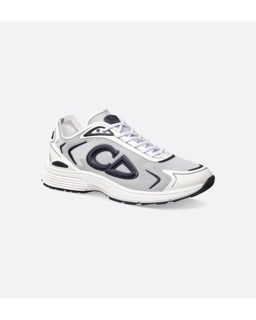 Dior White B30 Countdown Tech Sneakers for men
