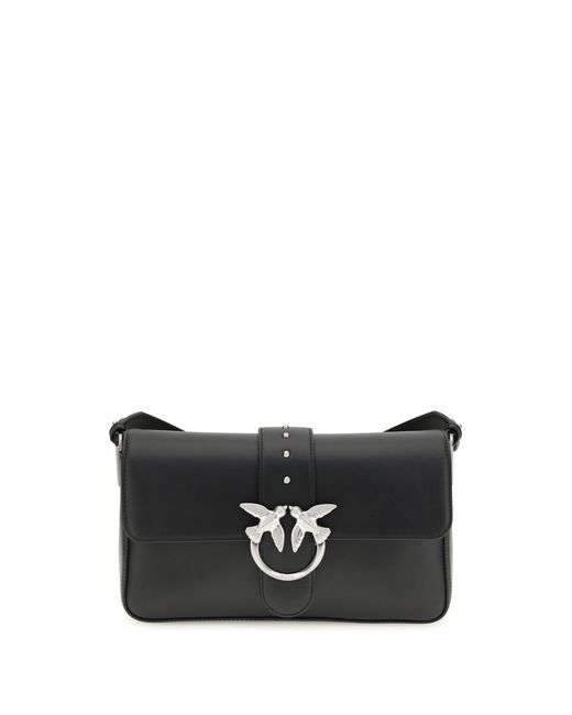 Pinko Black Shoulder Bag Love One Leather