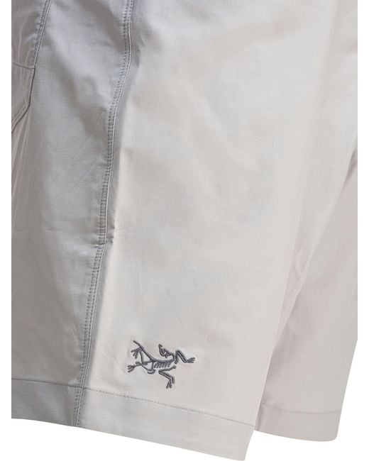 Arc'teryx Gray Cotton Nylon Elastane Shorts for men