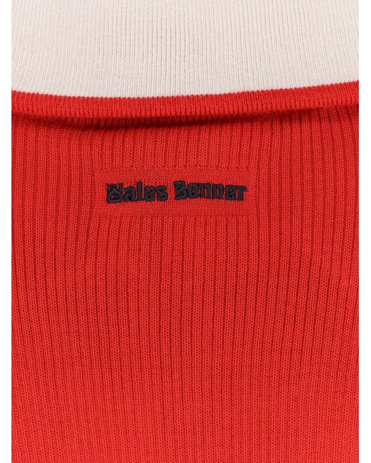 Adidas Red Ribbed Sweatshirt for men
