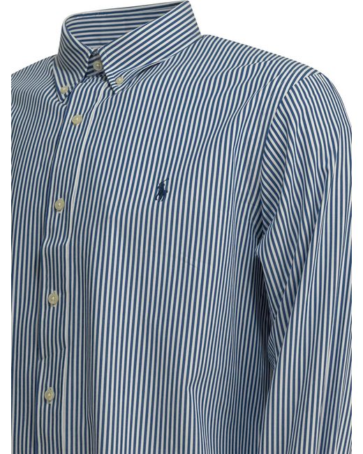 Polo Ralph Lauren Blue Custom-Fit Shirt Light for men