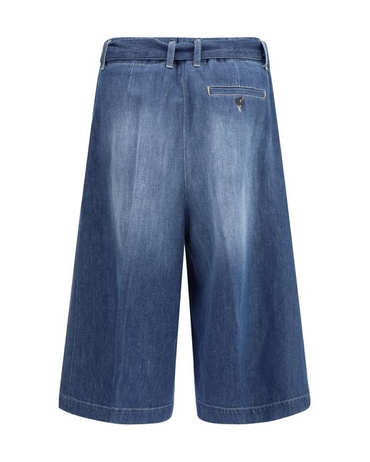 True Royal Blue Cotton Shorts