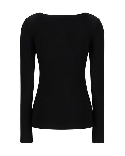 Totême Black Compact Sweater