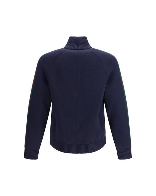 Gucci Blue Zip-Up Jacket for men
