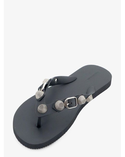 Balenciaga Multicolor Cagole Flip-Flops With Iconic Metal Details