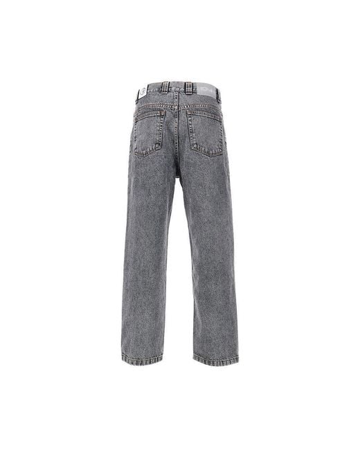 POLAR SKATE Gray '93' Oversized Fit Jeans for men