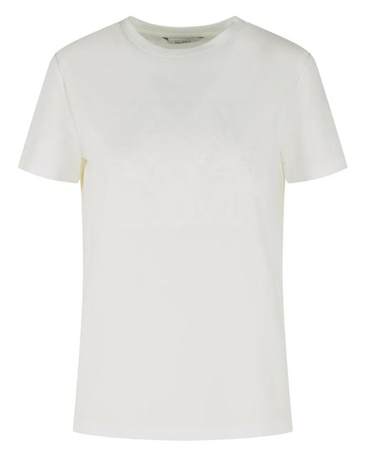 Max Mara White Panfilo Cotton T-Shirt