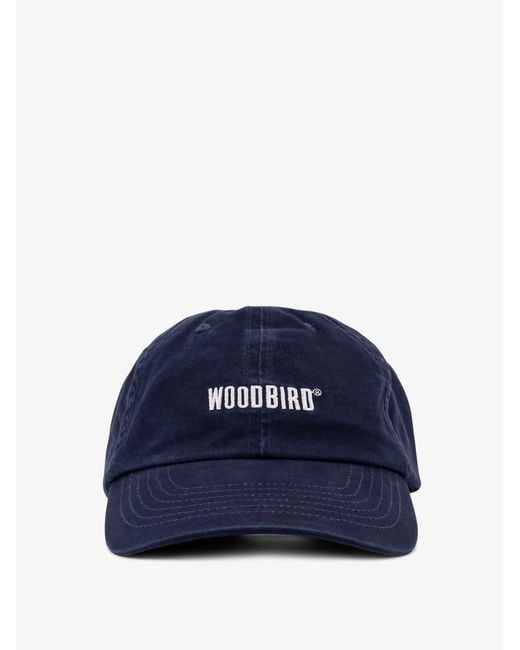 Woodbird Blue Core Twill Cotton Baseball Hat for men