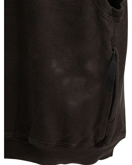 Kapital Black Nickle 4 Half-Zip Sweatshirt Charcoal for men