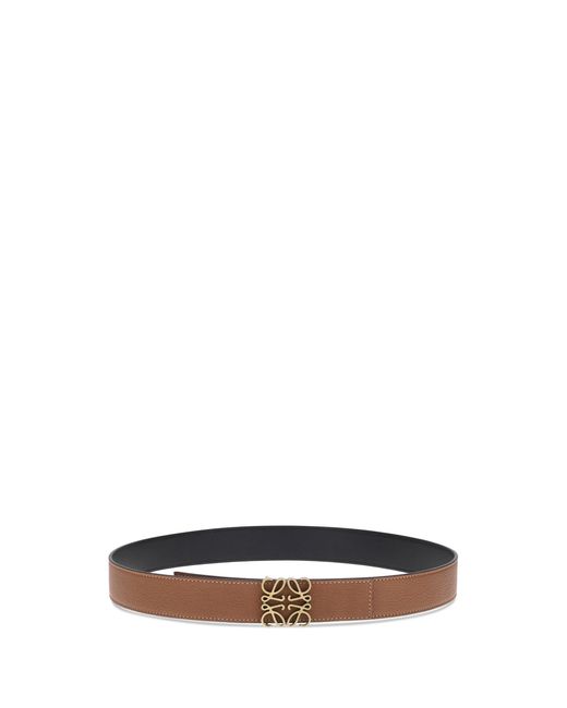 Loewe Brown Anagram Reversible Belt for men