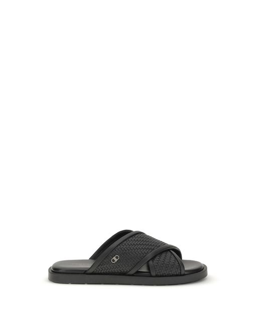 Men's Black Gancini Sandals