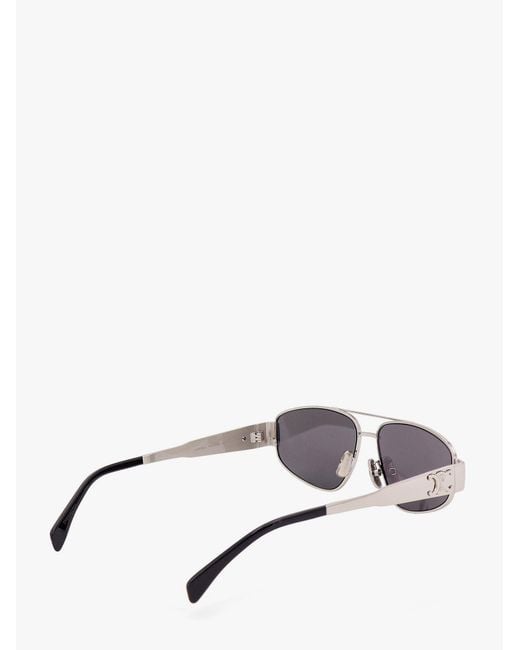 Céline Gray Metal Sunglasses for men