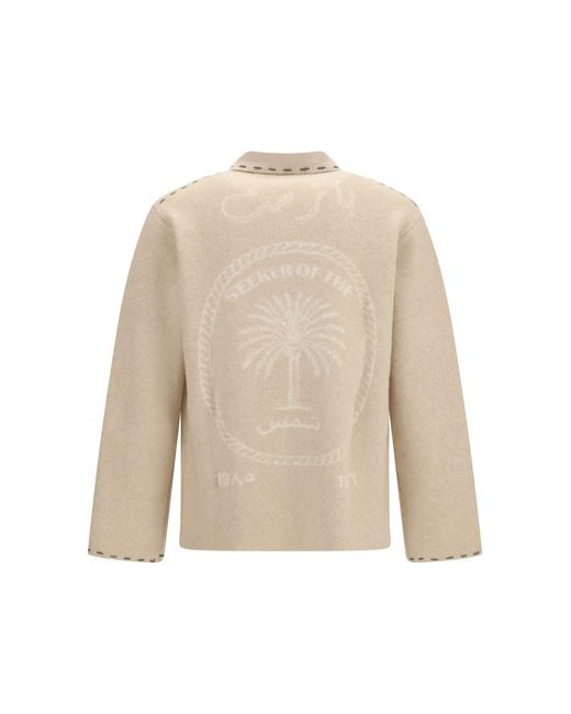 BAZISZT Natural Seeker Cashmere Cardigan for men
