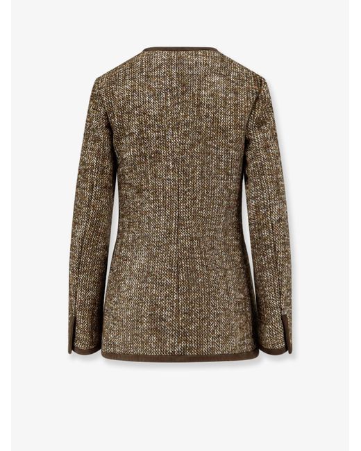 Golden Goose Deluxe Brand Green Boxy Fit Wool Blend Blazer