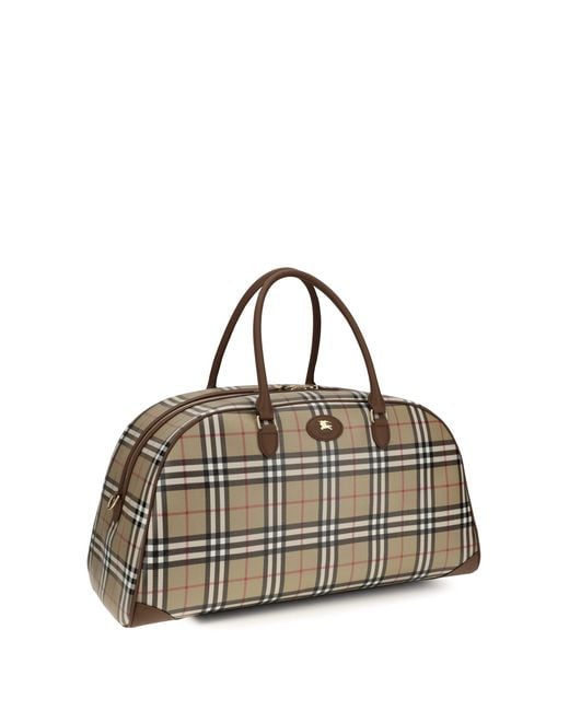 Burberry Natural Check Travel Bag for men