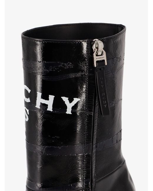 Givenchy Black Heeled Ankle Boots 'Square'