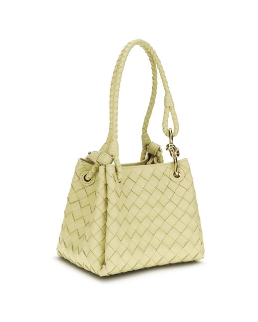 Bottega Veneta Metallic Small Parachute Shoulder Bag