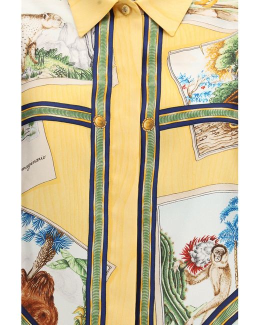 Gucci Metallic Silk Twill Shirt
