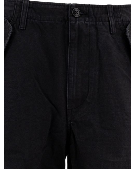 Stussy Black Cotton Trousers for men