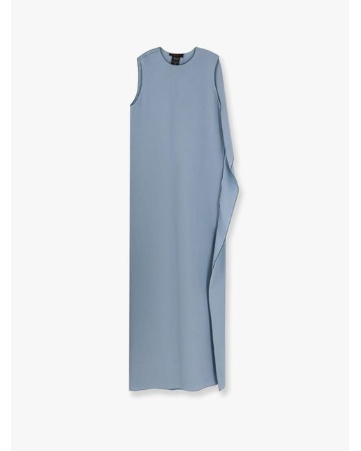 Max Mara Blue Dresses Seta