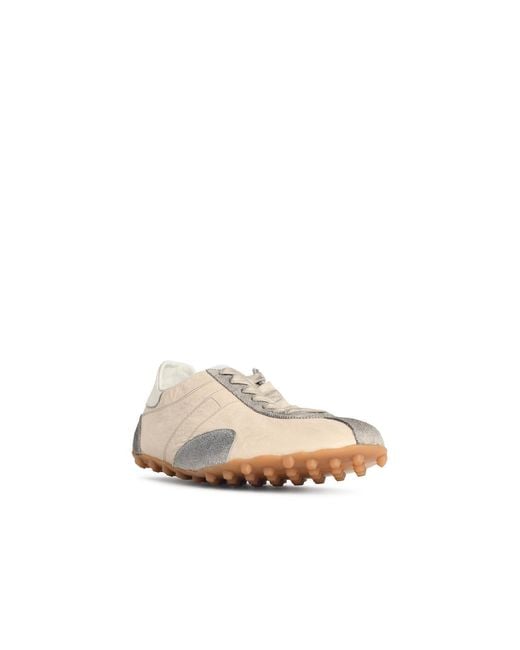 Maison Margiela White 'Sprinters' Ivory Fabric Sneakers for men