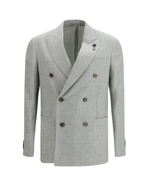 Men's Grey Blazer Roma