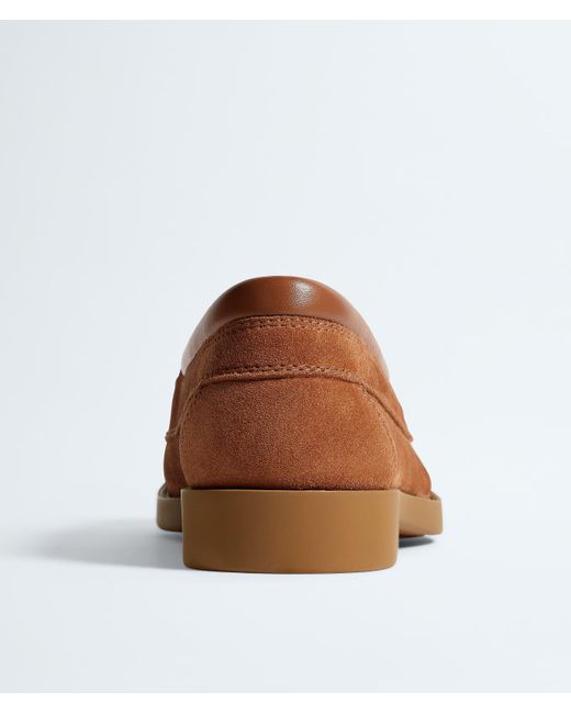 Bottega Veneta Brown Pier Boat Shoes for men
