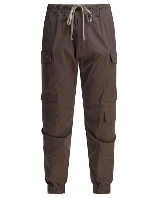 Rick Owens Gray "Mastodon" Cargo Pants for men