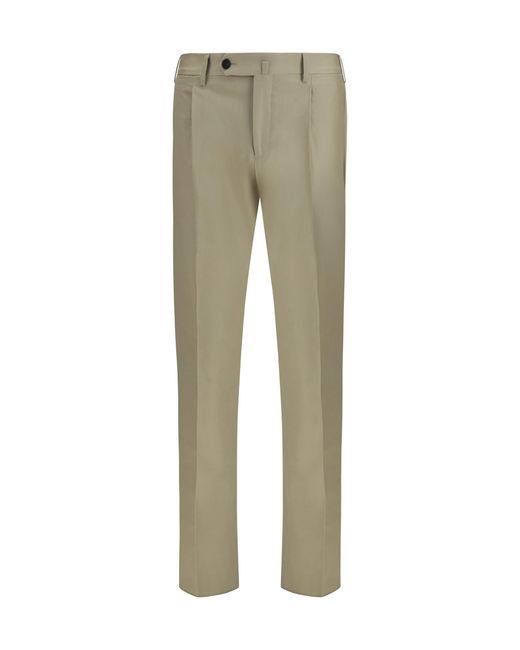 Germano Green Tailored Wool Pants 140 for men