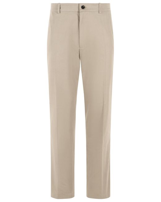 Burberry Natural 'Charlton' Cotton Pants for men