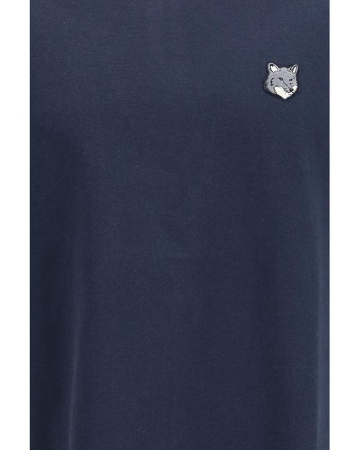 Maison Kitsuné Blue Fox Head Comfort T-Shirt Classic for men