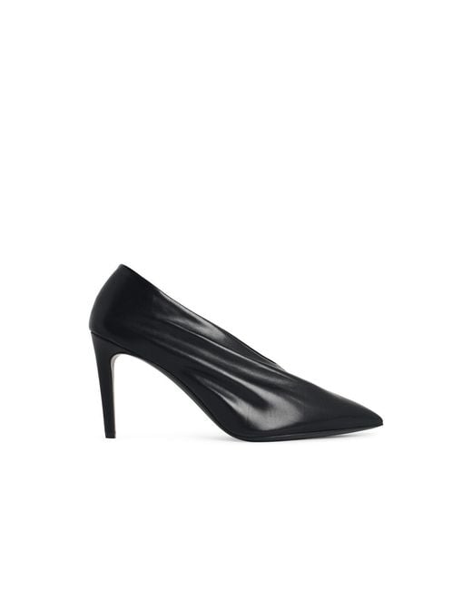 Khaite Black Miriam 85 Leather Pumps