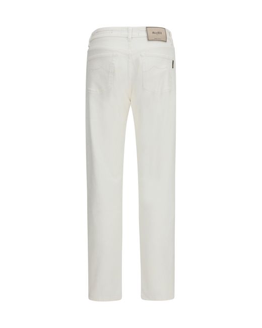 Moorer White Jeans Milton-15 for men
