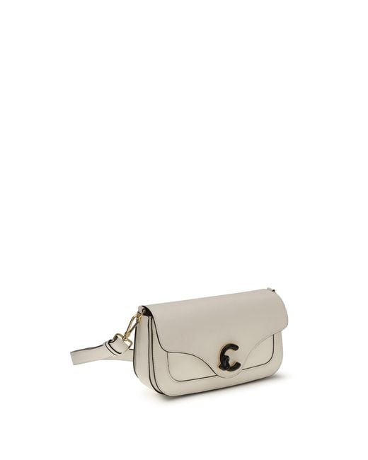 Coccinelle White Shoulder Bag C-Me