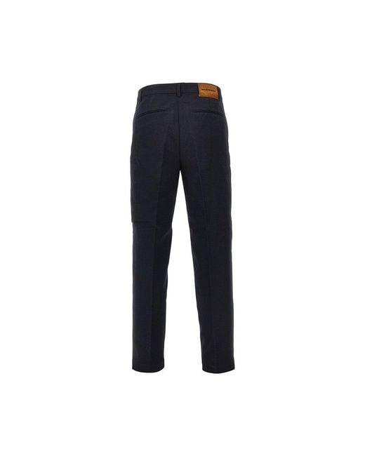 Emporio Armani Blue Gabardine Chino Pants for men