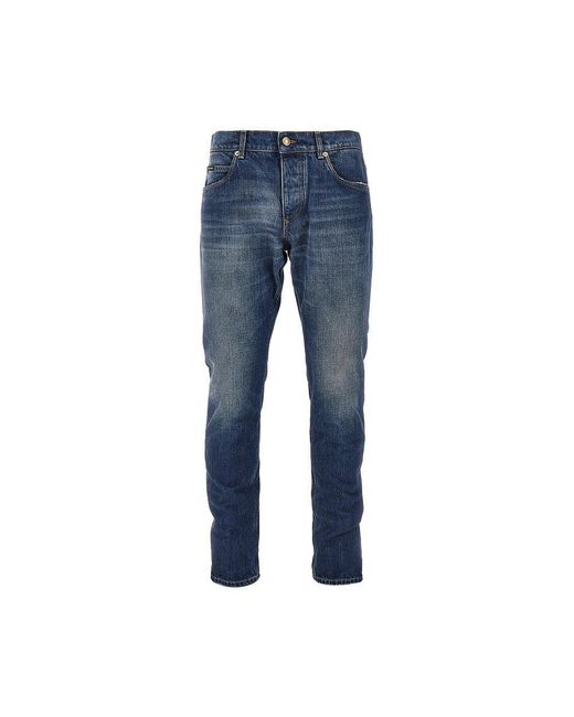 Dolce & Gabbana Blue Dolce&Gabbana Regular Fit Jeans for men