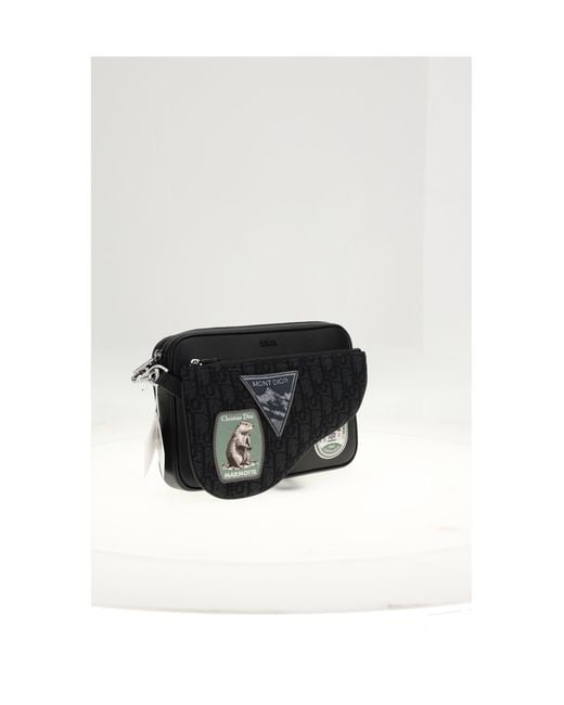 Dior White Dior Homme Triple Pouch With Patch for men