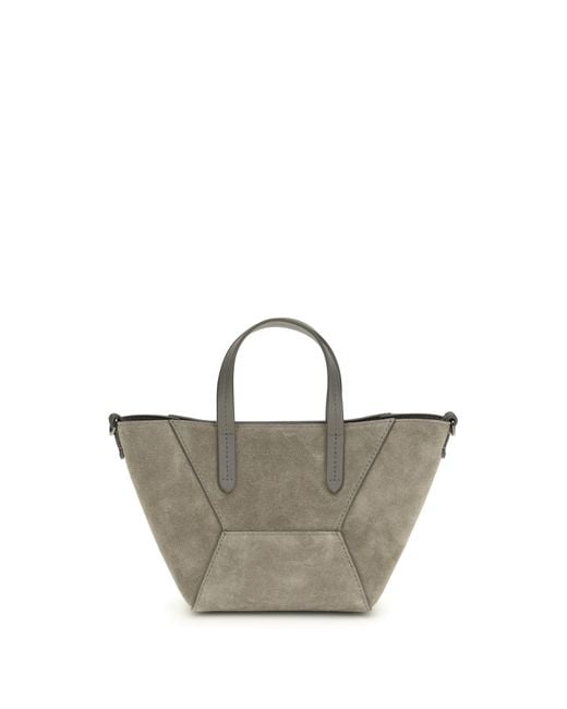 Brunello Cucinelli Multicolor Suede Shoulder Bag