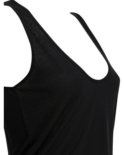 Loulou de Saison Black Viscose Top