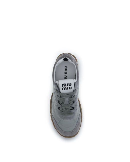 Miu Miu White Tyre Sneakers