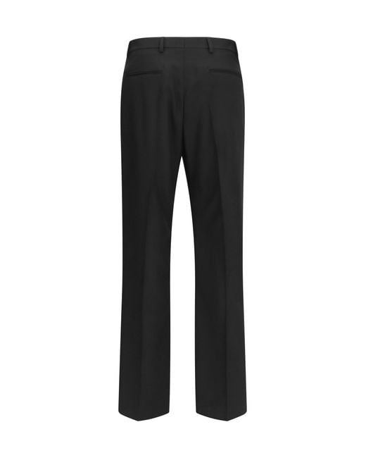Valentino Black Tailored Wool Trousers