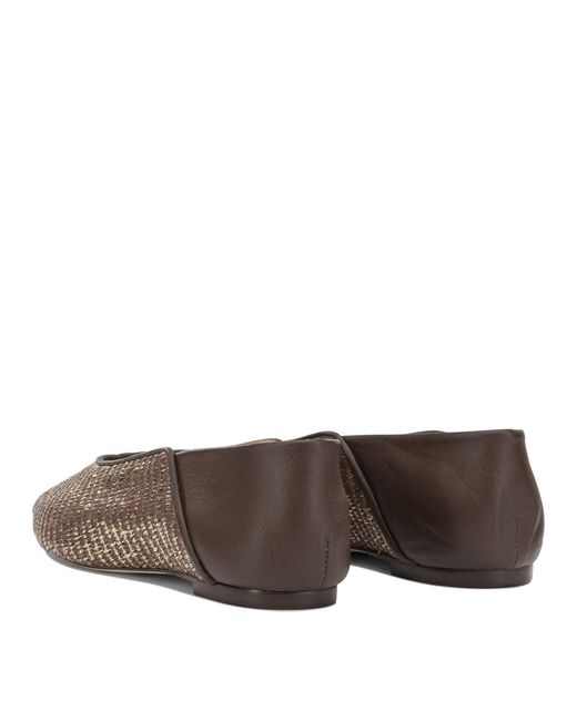 Ammb Milano Brown Leather Ballerinas