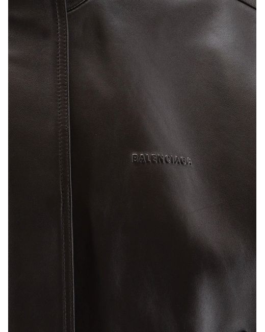 Balenciaga Black High-Neck Leather Vest