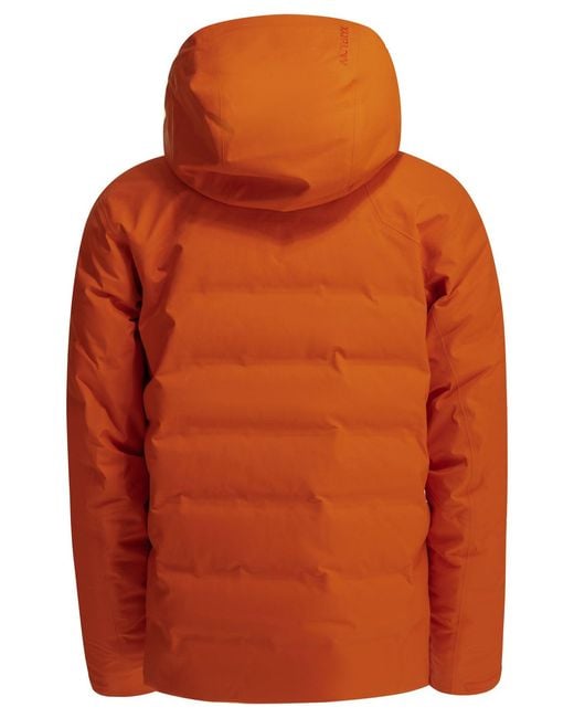 Arc'teryx Orange "Fissile" Short Down Jacket for men